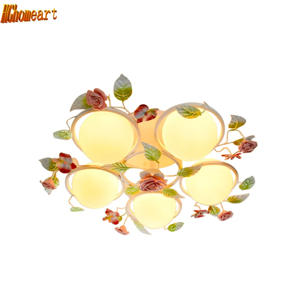 

Hghomeart Simple Stylish Flush Mount Ceiling Light Luminaria 110V-220V E27 Ceiling LED Lights Living Room Lamp Home Lighting