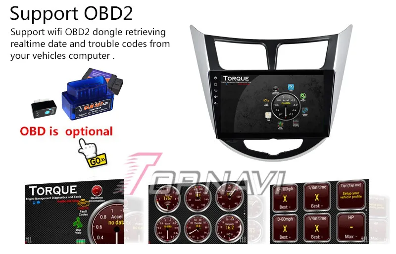 Flash Deal Topnavi 10.2" Quad Core Android 6.0 Car GPS Navigation for Hyundai Verna 2015 Autoradio Multimedia Audio Stereo,NO DVD In Dash 28