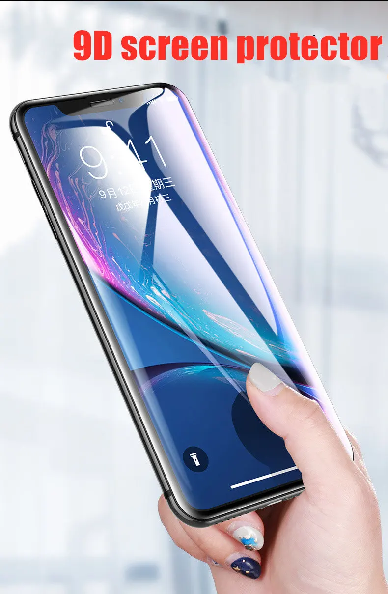 9D полное покрытие защитная пленка Закаленное стекло для Xiaomi mi 9 A2 8 lite 5X 6X Защита