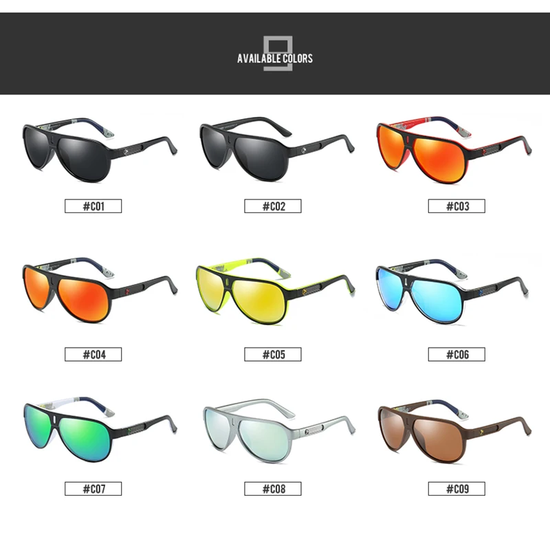 DUBERY Driving Shades Retro Sunglasses For Men Luxury Brand Design Polarized Sunglasses Summer Mirror Goggle UV400 Oculos M163