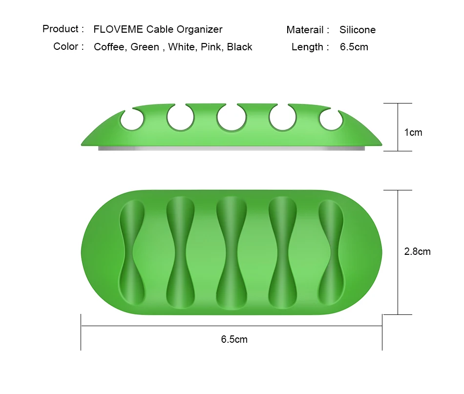 FLOVEME устройство для сматывания кабеля, органайзер для наушников, зажимы для проводов, держатель для кабеля для зарядки, защита кабеля TPR, кабель для управления, держатель для провода