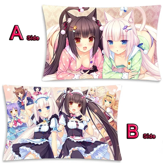 Аниме Nekopara Chocolat ванильный Azuki кокосовый клен Dakimakura обнимающий чехол для подушки для тела, наволочка для подушки, 2WAY 35x55 см - Цвет: 17