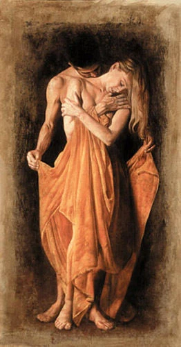 Handpainted Oil painting portraits young lovers standing no framed canvas|oil painting portrait|oil painting canvasoil canvas - AliExpress
