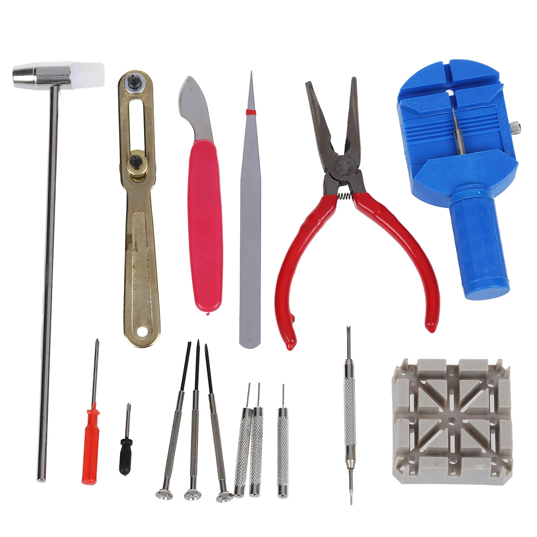 

16 PCS/set High Quality Watch Tool Kit For Changing Batteries & Bands On Most Watches