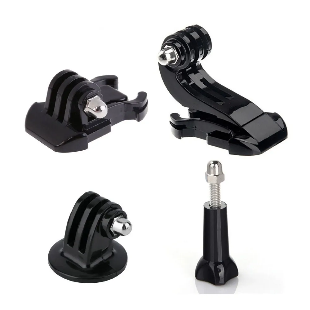 4 in 1 Kit Tripod adapter J Hook Buckle Mount Quick Release Buckle Long Screw for Gopro Hero 5 4