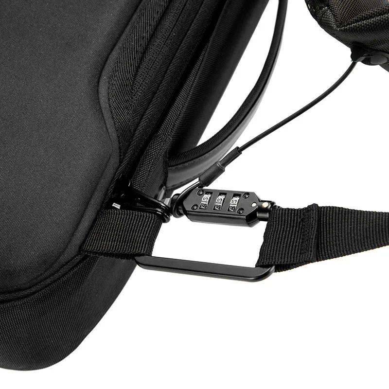 Новинка, мужской рюкзак с защитой от воров и подзарядки через USB, без ключа, дизайн TSA Lock, мужской деловой модный рюкзак с посланием для путешествий