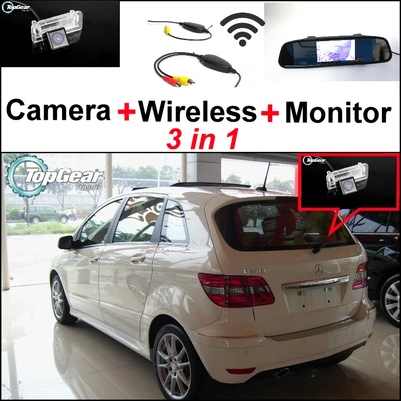 3in1 Special WiFi Camera + Wireless Receiver + Mirror Screen DIY Rear View Parking System For Mercedes Benz MB B Class W245 3in1 Special WiFi Camera + Wireless Receiver + Mirror Screen DIY Rear View Parking System For Mercedes Benz MB B Class W245