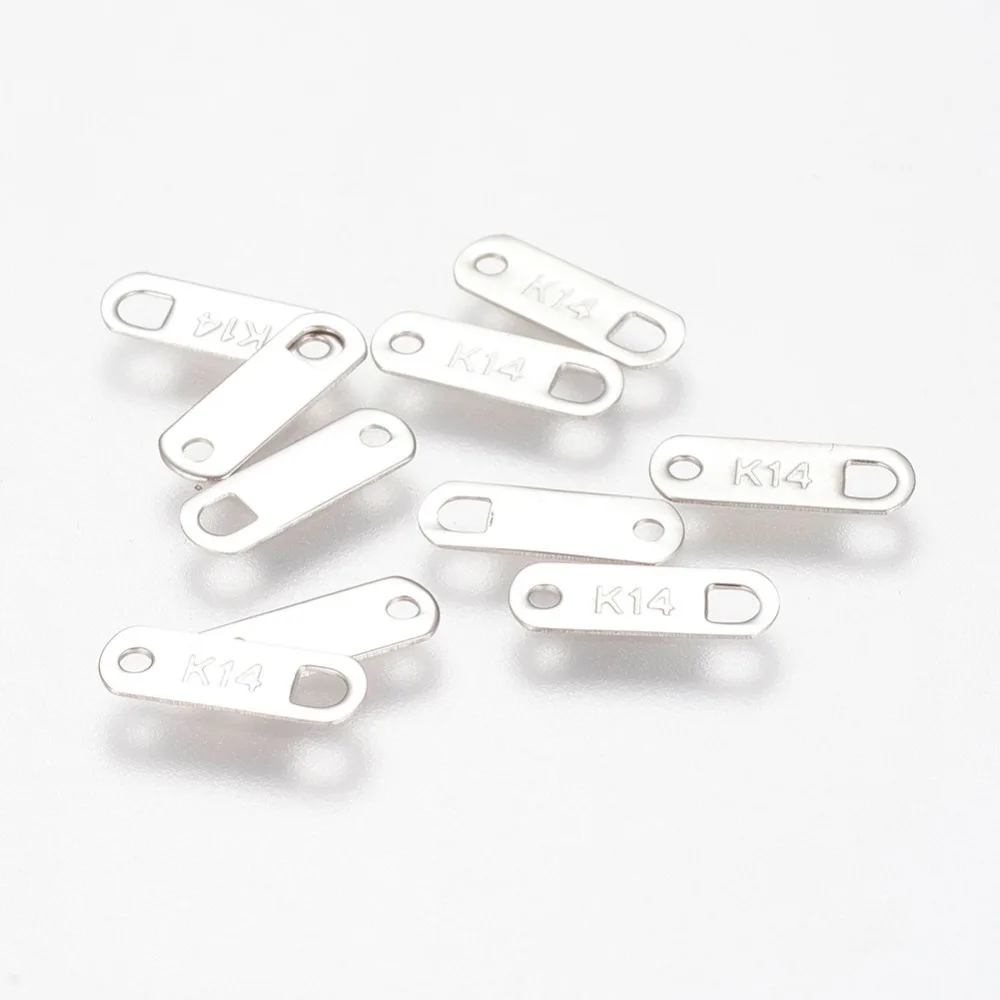 PandaHall 10pcs 11x3.5mm 304 Stainless Steel Metal Jewelry Findings