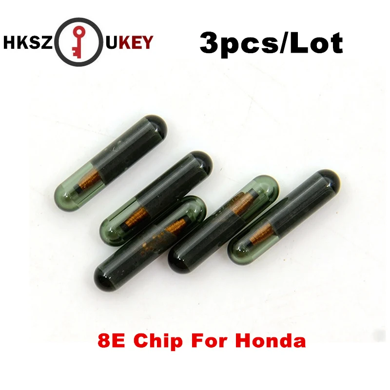 Hkszukey 3 шт в наборе, авто транспондер чип 8E чип(стекло) Подходит для Honda Audi ID8E автомобиля чип-транспондер ключа