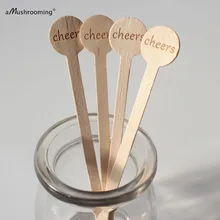 100 cheers размешиватели напитков по индивидуальному заказу перемешивание напитков название и дата соломинка для помешивания горячих и холодных напитков Свадебные Вечерние