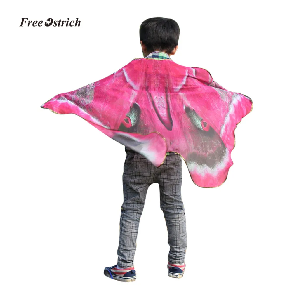 Страусиная одежда, пляжные полотенца для детей, для мальчиков и девочек, в богемном стиле, с принтом бабочки, шаль, Пашмина, костюм, аксессуары, пляжные полотенца - Цвет: Розово-красный