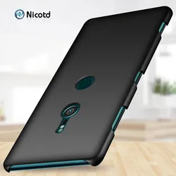 Sleek Matte Hard PC Protective Back Cover for XA2 (Black)