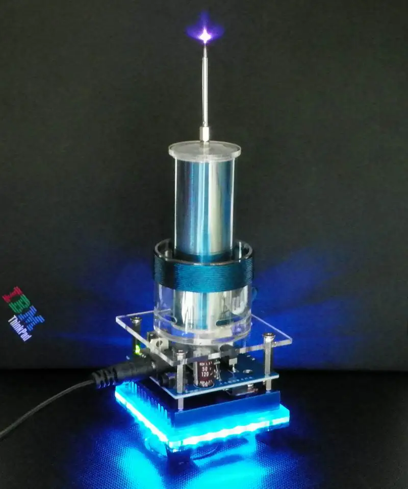 Physic Lab эвдкационное оборудование музыкальный плазменный динамик с катушкой Тесла-DIY катушки Тесла