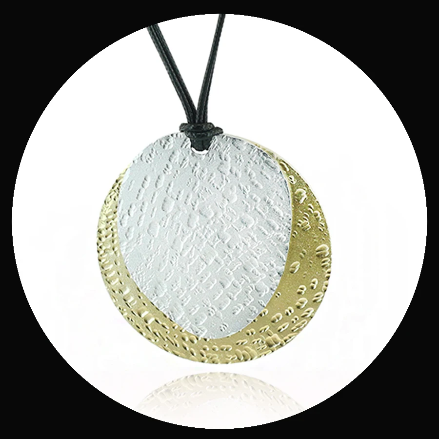 JIANXI ALUMINUM ALUMINUM Pendant & Necklace Never Fade Black Leather