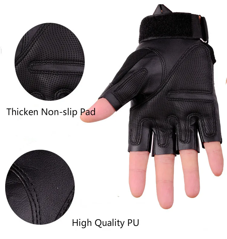 Working Gloves Men Outdoor Half-finger Tactical Gloves Bicycle Riding Training Combat Motorcycle Anti-cutting Anti-skid Glove