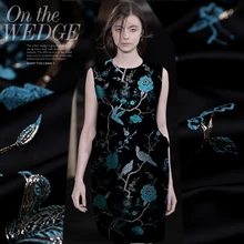 Горячая Распродажа, импортные французские жаккардовые гобелены, атласная Модная ткань для пальто, платья tissu au meter, яркая ткань, сделай сам