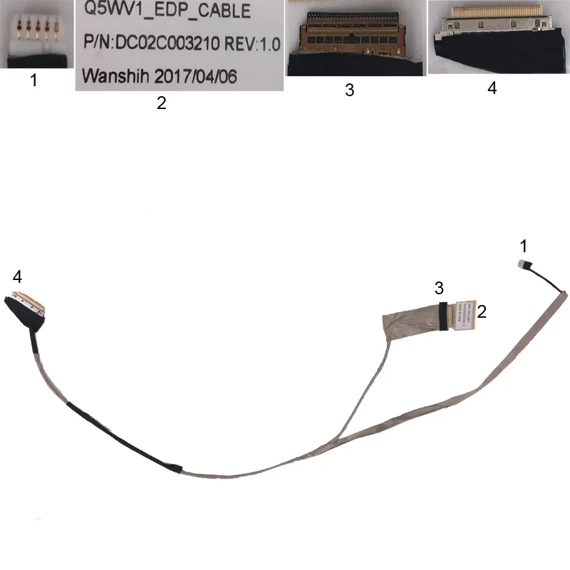 Новый ноутбук кабель для Acer Aspire V3 V3-551 V3-551G NV52L Q5WV1 PN: DC02C003210 ЖК LVDS | Компьютеры и офис