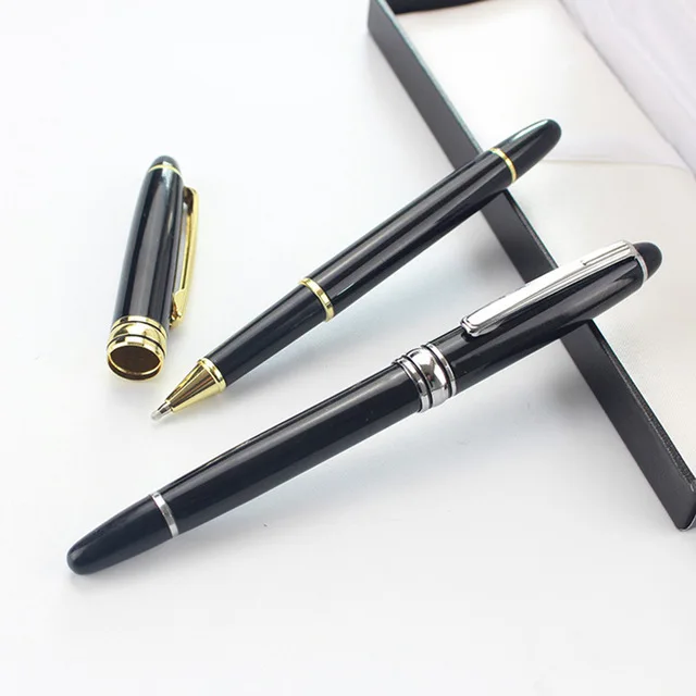 High Quality Black Metal Roller Ball Pens Luxury Business Ballpoint Pen