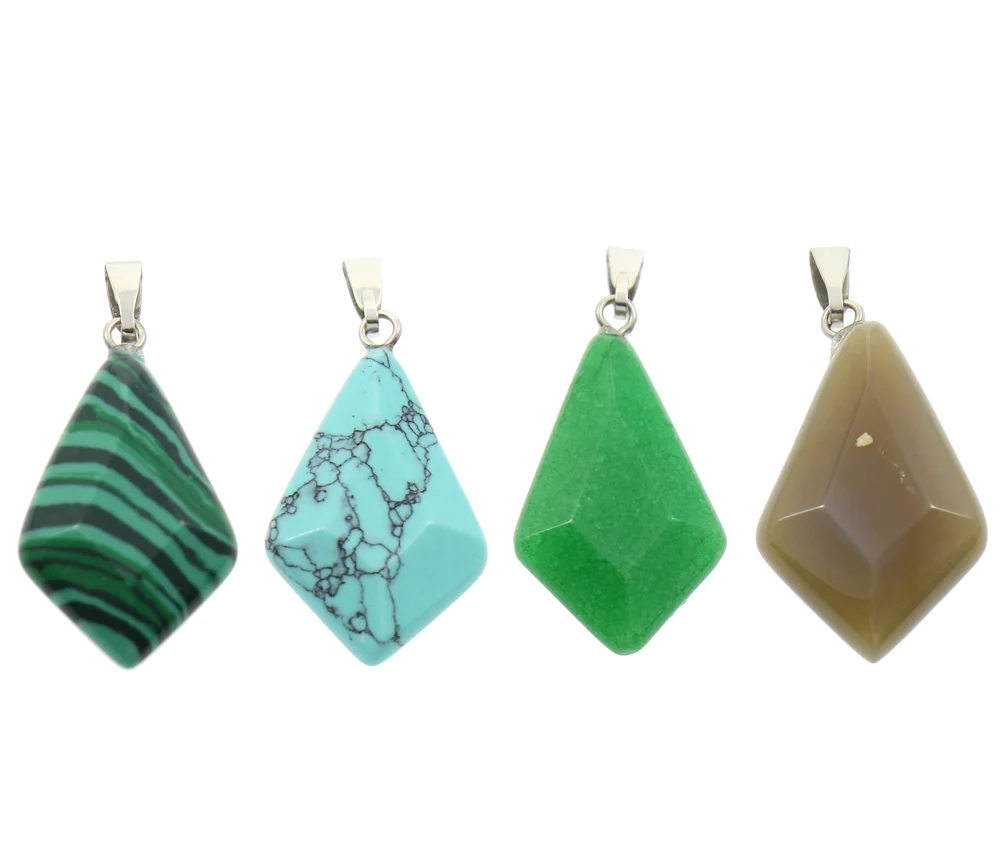 

Wholesale 2016 Fahsion Hot Sale Assorted Natural Quartz Stone Pendants Jade Agate Charms Hexagonal Pillar Pendant for Necklace