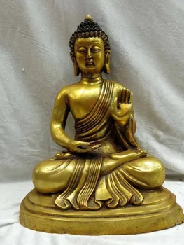 

zhaorui88K617<<<>>12" China bronze carved Buddhism Sakyamuni buddha Sculpture Statue