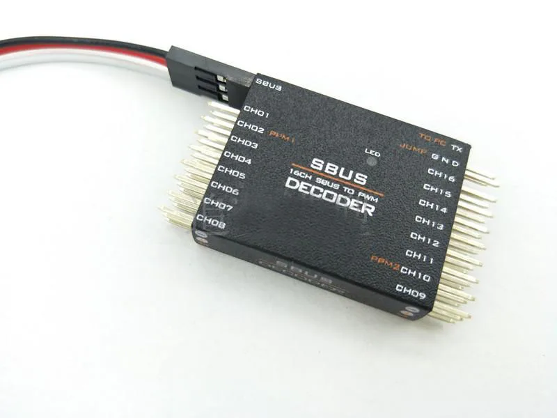 

DIY SBUS To PWM/PPM Decoder 16 Channel Converter Receiver Signal Transverter For Futaba Frsky Orange