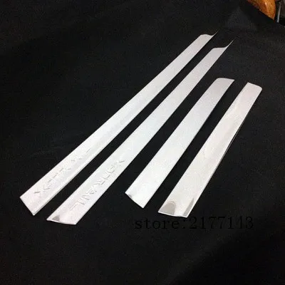 Stainless steel Door Body Side Molding Trim Cover for Nissan X-Trail 2014 2015 Car Styling Accessories 4pcs stainless steel body side door molding protector cover trim for porsche cayenne 2015 2016 2017