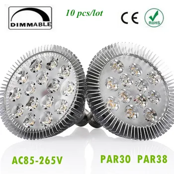 

10pcs Dimmable E27 E26 Par30 PAR38 LED Light Bulb Lamp 85-265V 10W 14W 18W 30W 36W LED SpotLight Lamp Bulbs Indoor Lighting