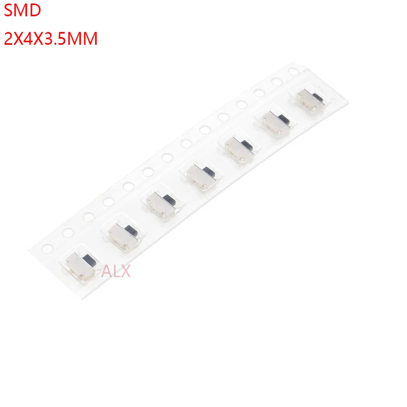 50 шт. SMD SMT 2x4x3.5мм 2PIN Такт кнопочный переключатель Микро ключ мощность Тактильные