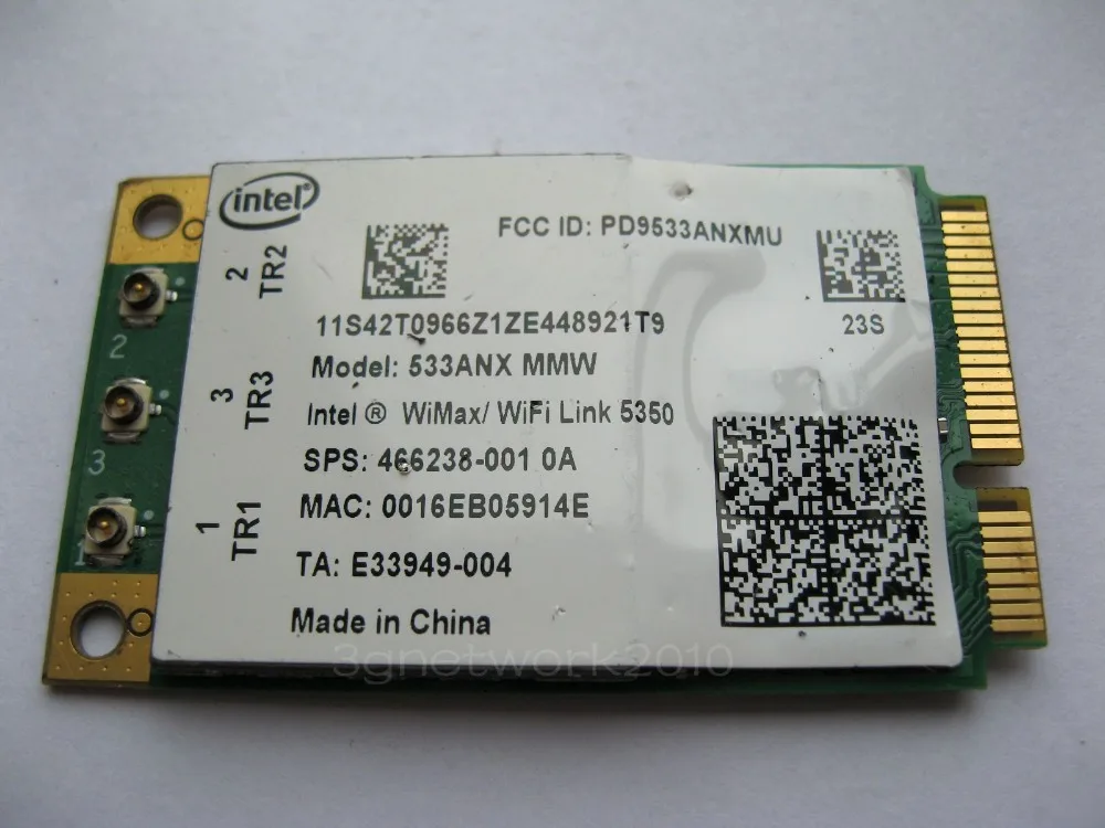 Карта беспроводного адаптера для INTEL 533ANX MMW/Wimax WIFI 5350 300 Мбит/с mini pcie карта HP SPS:466238-001