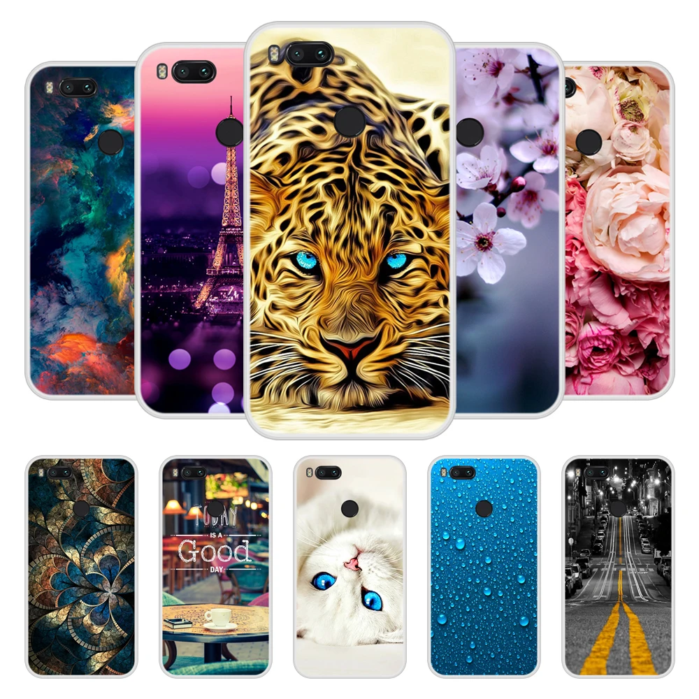 

Phone Case for Xiaomi Mi A1 A 1 Soft Silicone TPU Cute Patterned Paint Coque for Xiaomi MiA1 Case Cover IVAN