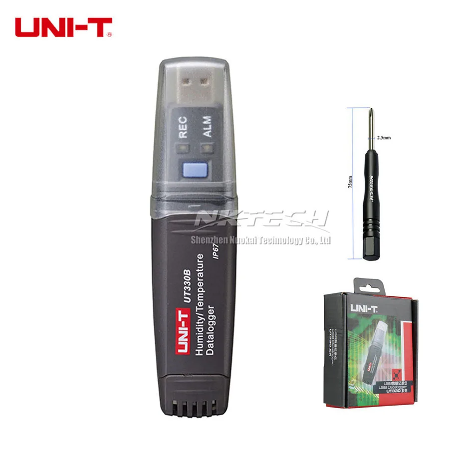 UNI-T USB Data Logger 60K Datalogger Recording Humidity Temperature Thermometer UT330A UT330B UT330C Mini PC Connection Meter ut330a ut330b ut330c datalogger temperature humidity atmospheric pressure ip67 waterproof weather station export thermometer