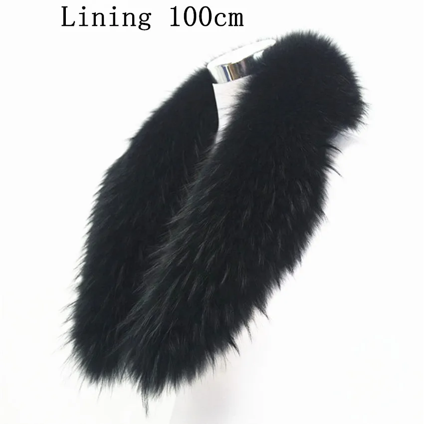 

Jancoco Max* 75cm-100cm Real Raccoon Fur Collar For Women Men Jacket Fashion Warm Scarf Parka Hood S1289 Multi colors