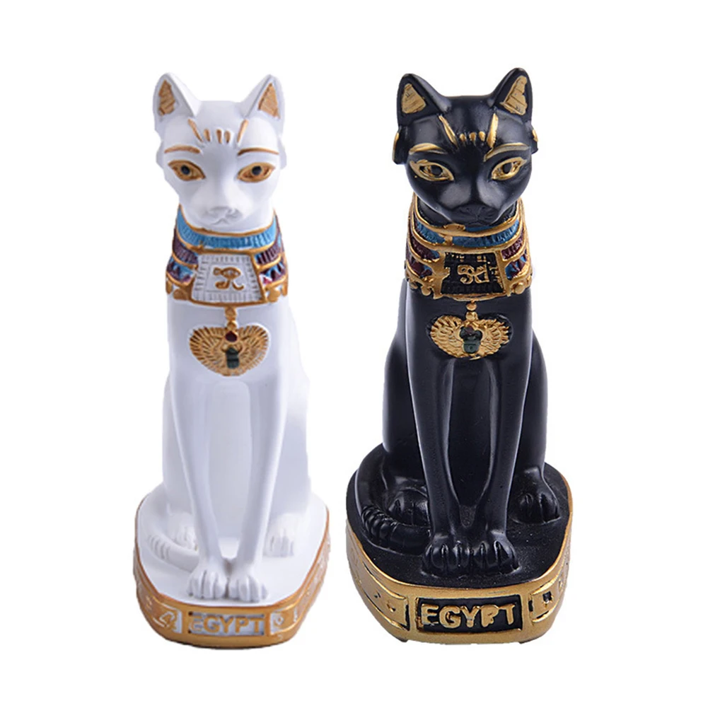 

Egyptian Cat Figurine Statue Decoration Vintage Cat Goddess Bastet Statue Home Garden
