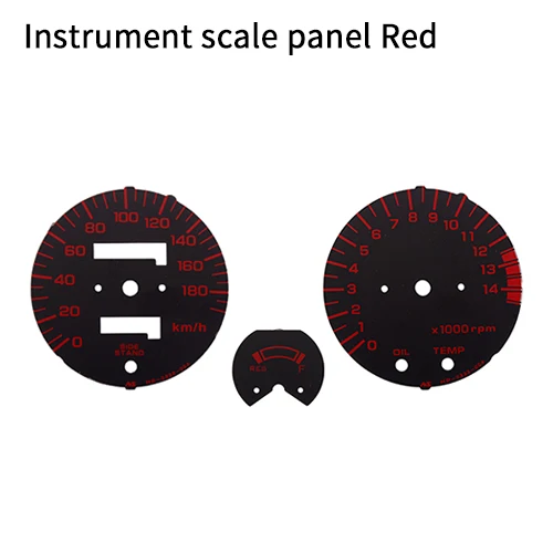 Пластмассовый корпус прибора крышка спидометра датчики плателя метр одометра тахометр в виде ракушки для Honda CB400 1995 1996 1997 1998 для детей ростом 95-98 - Цвет: scale panel red