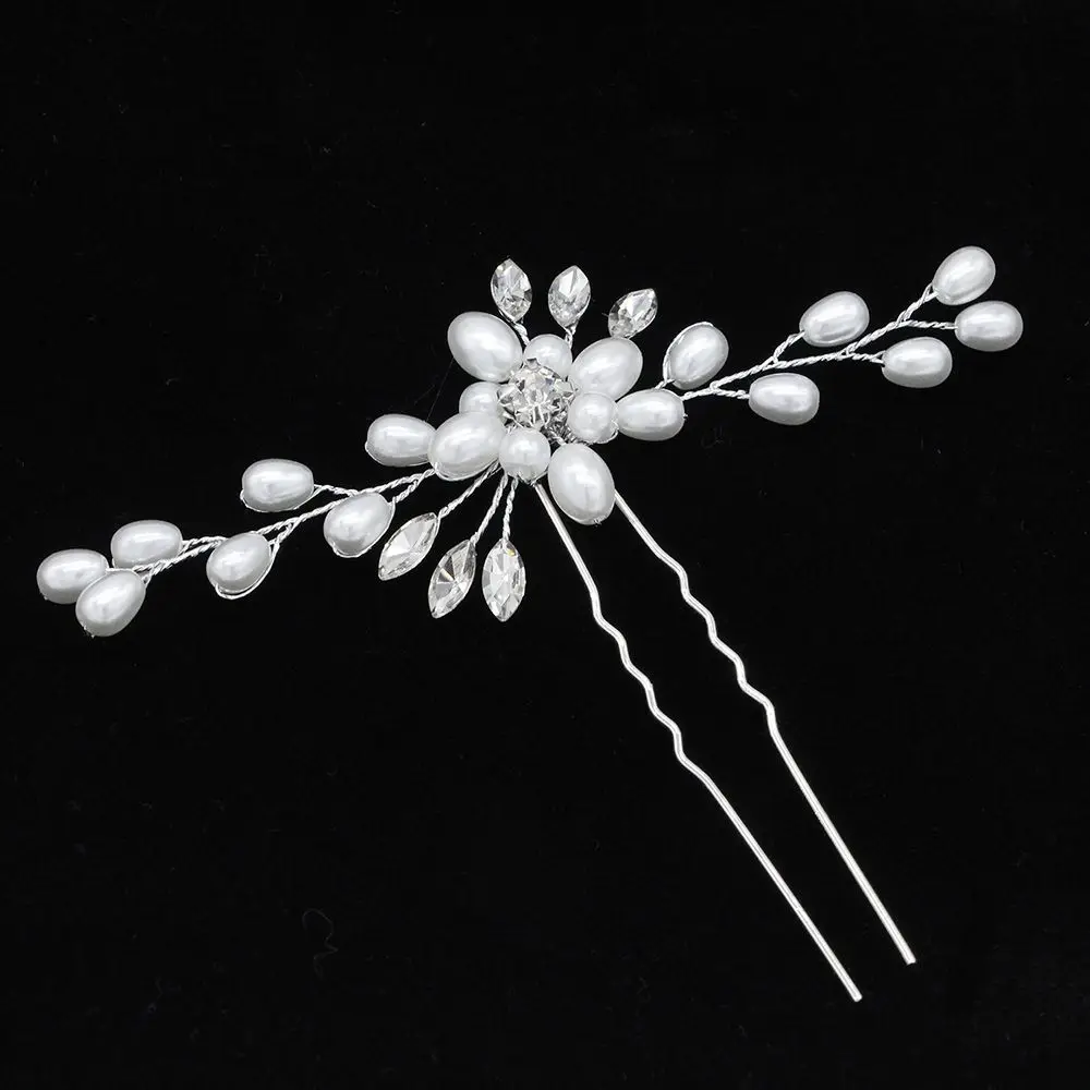 Women Girls Fashion Hairpins Simulate Pearl Hair Clip Wedding Bridal Headwear Hair Pins Styling Clip Tools Braiding Accessories Women Girls Fashion Hairpins Simulate Pearl Hair Clip Wedding Bridal Headwear Hair Pins Styling Clip Tools Braiding Accessories