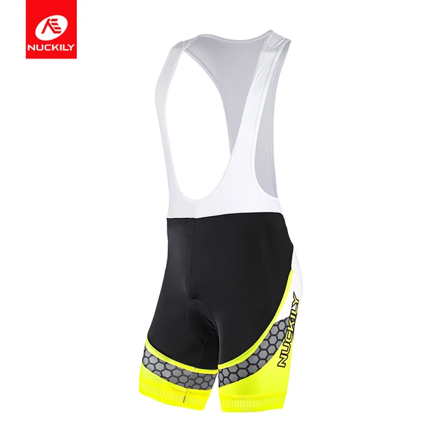 NUCKILY Men BIB Cycling Apparel Coolmax Bike Jersey and Foam Pad BIB Short MA011 MS011in
