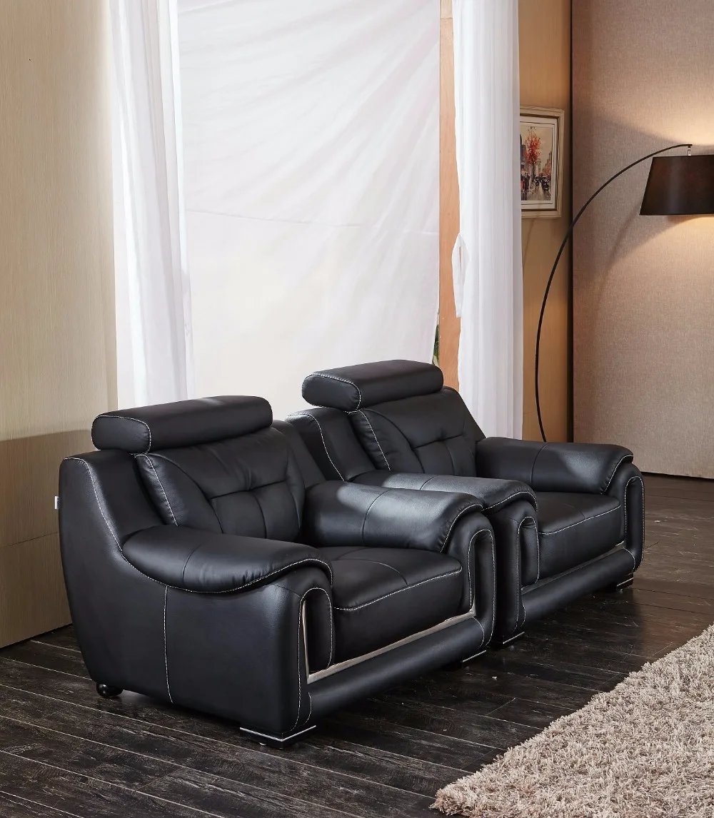 2018 Hot Sale Promotion Chaise Armchair Beanbag Modern Design Leather Sofa For Luxury Set For Living Room Furnitur With Genuine