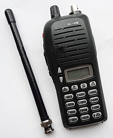 

IC V8 waterproof walkie talkie VHF 136-174MHz 5.5W 100 Channels DTMF Encoder Marine Two way Radio