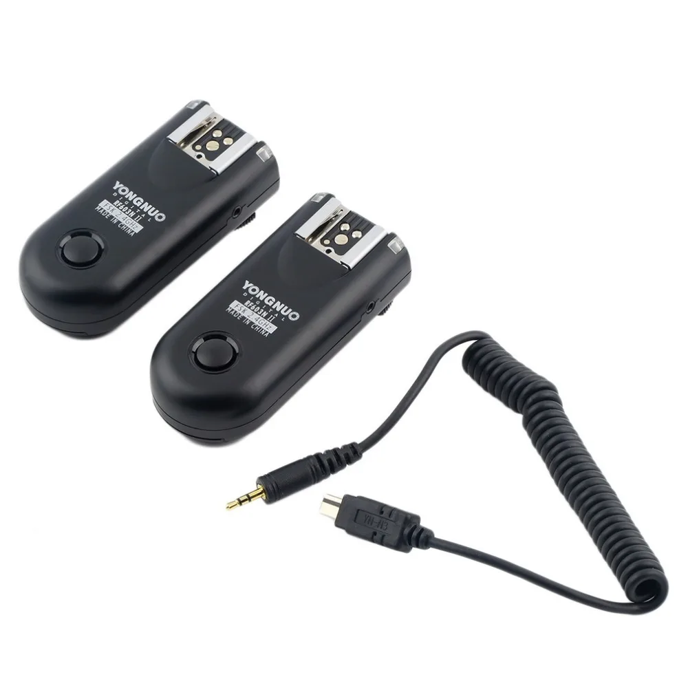 

YONGNUO 2.4Ghz 16 Channel Wireless Flash Trigger Synchronized Shutter Remote Transmitter Receiver RF603NII-N3 for Nikon