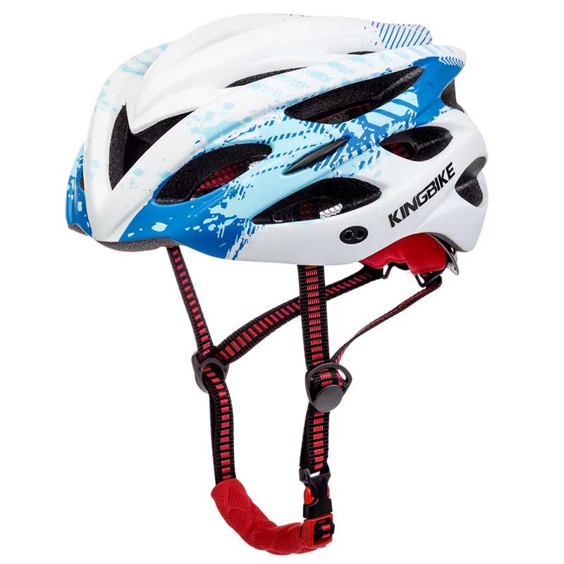 KINGBIKE, мужской велосипедный шлем, ультра-светильник, дорожный, MTB, горный велосипед, велосипедный шлем с задней частью, светильник casco ciclismo, 56-63 см, красный, Helmes