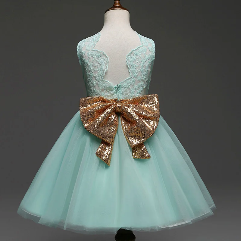 Платье принцессы с большим бантом для детей от 2 до 7 лет платья для маленьких девочек, костюм г. Детская одежда для девочек на день рождения
