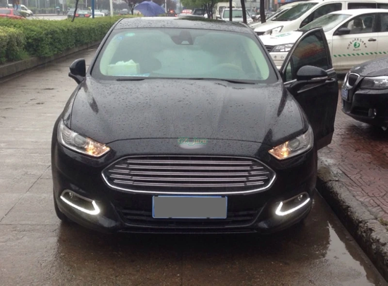 Автомобильный Стайлинг Fit 2013 Ford Fusion Высокая мощность 16-светодиодный дневные ходовые огни DRL Противотуманные фары 2 шт