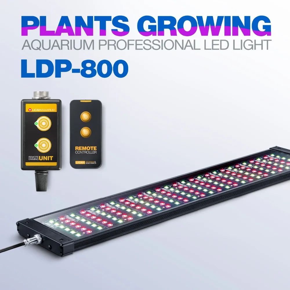 Baratos LICAH agua dulce acuario planta de luz LED LDP 800 Shpping gratis