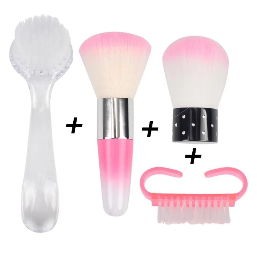 Nail Brush 4PCS Nails Brush Remove Dust Powder For Acrylic Nails Art