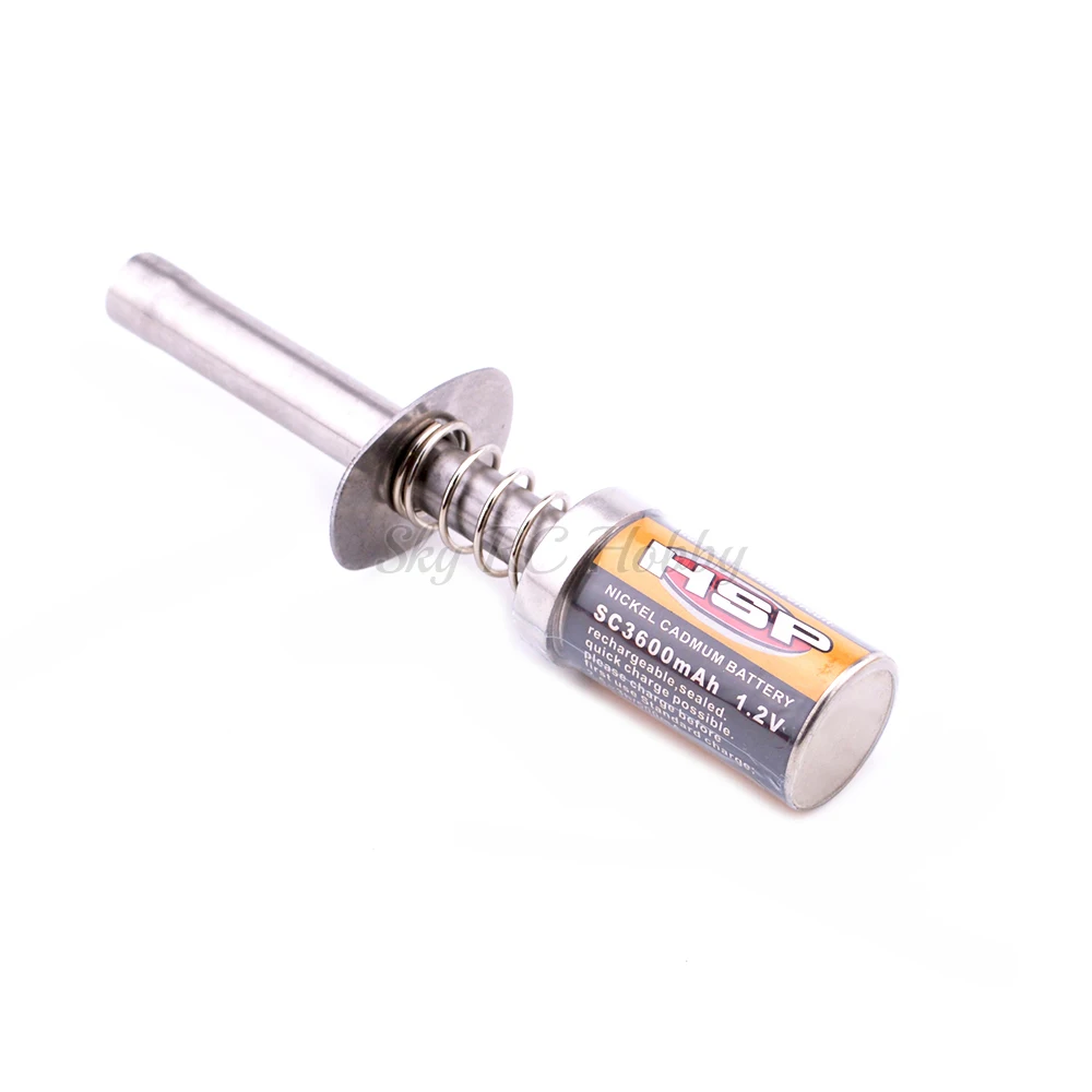 RC Nitro 1.2 V 3600MAH RECHARGEABLE GLOW PLUG starter Igniter AC Charger for Gas Nitro Engine Power 110 18 RC Car (2)