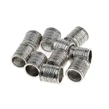 10 шт. салонные металлические трубки бусины для волос дреды плетение украшения ювелирных изделий Аксессуары профессиональные инструменты для плетения