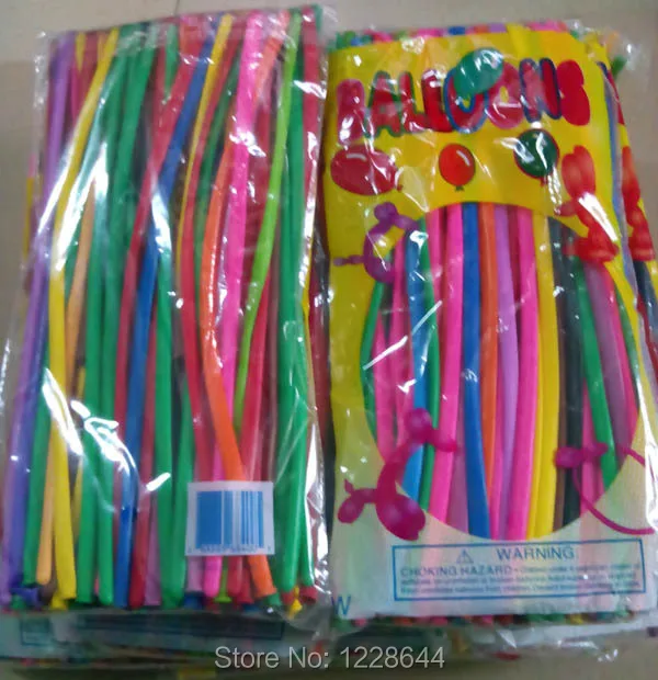 

Wedding decoration Party supplies Long shape magic balloons twisting latex balloon 260Q color mixed thick 1.5g 1000 pcs/lot