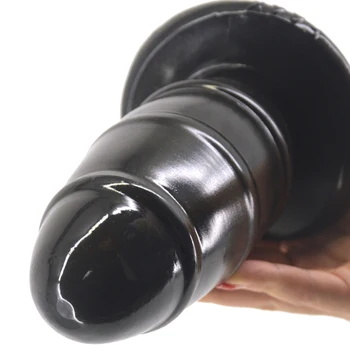 Rugby Anal Plug Round Head Insert 16.3cm Big Dildo Comfortable Masturbation Rod Adult Massage Fetish Sex Toys For Women G-Spot 4
