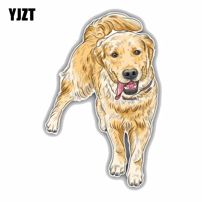 YJZT 7 6 см x 12 счастливый Лабрадор ретривер собака креативная фотография|car sticker|dog car