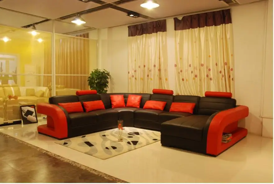 Vergelijk prijzen op leather sofa black online winkelen / kopen ... Zwart woonkamer banken